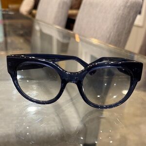 Jimmy Choo Navy Blue Crystal Sunglasses